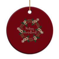 Scottish Celtic Christmas Nollaig Chridheil Ceramic Ornament Xmas Wreath - Wonder Print Shop