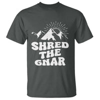 Funny Shred The Gnar T Shirt Snowboarding Mountain Winter Sport - Wonder Print Shop