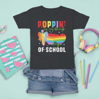 Funny Poppin' My Way Through 100 Day T Shirt For Kid