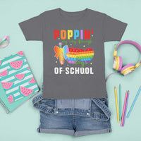 Funny Poppin' My Way Through 100 Day T Shirt For Kid