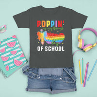 Funny Poppin' My Way Through 100 Day T Shirt For Kid