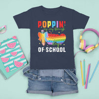 Funny Poppin' My Way Through 100 Day T Shirt For Kid