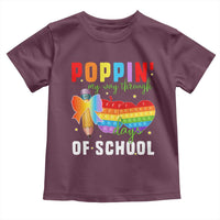 Funny Poppin' My Way Through 100 Day Toddler T Shirt