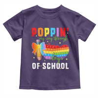 Funny Poppin' My Way Through 100 Day Toddler T Shirt