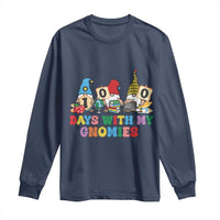 Funny 100 Days With My Gnomies Long Sleeve Shirt 100th Day of School