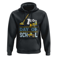 Funny 100TH Days Of School Construction Hoodie Vehicle Excavators