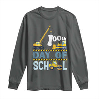 Funny 100TH Days Of School Construction Long Sleeve Shirt Vehicle Excavators