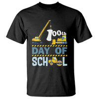 Funny 100TH Days Of School Construction T Shirt Vehicle Excavators