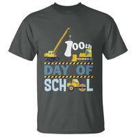 Funny 100TH Days Of School Construction T Shirt Vehicle Excavators