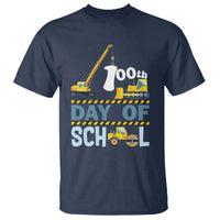 Funny 100TH Days Of School Construction T Shirt Vehicle Excavators