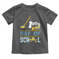 Funny 100TH Days Of School Construction Toddler T Shirt Vehicle Excavators