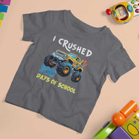 Funny I Crushed 100 Days Of School T Shirt For Kid Monster Truck 100th Day Of School