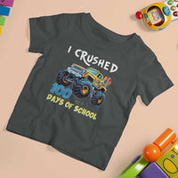 Funny I Crushed 100 Days Of School T Shirt For Kid Monster Truck 100th Day Of School