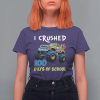 Funny I Crushed 100 Days Of School T Shirt For Women Monster Truck 100th Day Of School