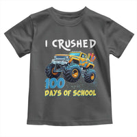 Funny I Crushed 100 Days Of School Toddler T Shirt Monster Truck 100th Day Of School