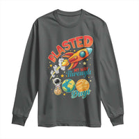 Funny Blasted My Way Through 100 Days Long Sleeve Shirt 100 Days Of School