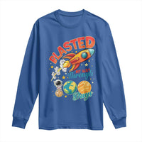 Funny Blasted My Way Through 100 Days Long Sleeve Shirt 100 Days Of School