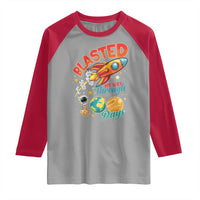 Funny Blasted My Way Through 100 Days Raglan Shirt 100 Days Of School