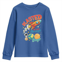 Funny Blasted My Way Through 100 Days Youth Sweatshirt 100 Days Of School
