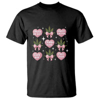 Funny Valentine's Day Weed Cannabis Marijuana Hearts Coquette T Shirt