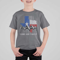 History Of Texas T Shirt For Kid Come And Take It Gonzales Texas Map American Flag