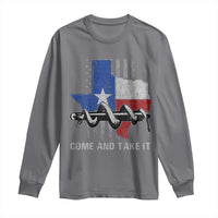 History Of Texas Long Sleeve Shirt Come And Take It Gonzales Texas Map American Flag