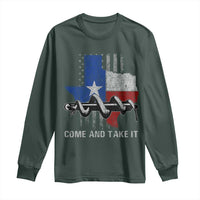 History Of Texas Long Sleeve Shirt Come And Take It Gonzales Texas Map American Flag