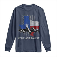 History Of Texas Long Sleeve Shirt Come And Take It Gonzales Texas Map American Flag