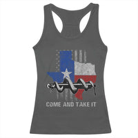 History Of Texas Racerback Tank Top Come And Take It Gonzales Texas Map American Flag