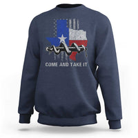 History Of Texas Sweatshirt Come And Take It Gonzales Texas Map American Flag