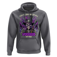 Funny Mardi Gras Voodoo Hoodie Don't Make Me Go All Voodoo On You New Orleans Witch Doctor
