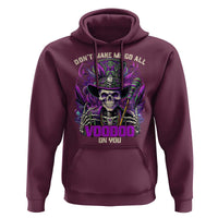 Funny Mardi Gras Voodoo Hoodie Don't Make Me Go All Voodoo On You New Orleans Witch Doctor
