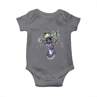 Funny Mardi Gras Mississippi Deer Baby Onesie Biloxi Ocean Springs Carnival