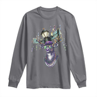 Funny Mardi Gras Mississippi Deer Long Sleeve Shirt Biloxi Ocean Springs Carnival
