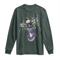 Funny Mardi Gras Mississippi Deer Long Sleeve Shirt Biloxi Ocean Springs Carnival