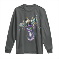 Funny Mardi Gras Mississippi Deer Long Sleeve Shirt Biloxi Ocean Springs Carnival