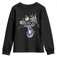 Funny Mardi Gras Mississippi Deer Youth Sweatshirt Biloxi Ocean Springs Carnival
