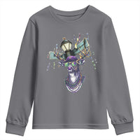 Funny Mardi Gras Mississippi Deer Youth Sweatshirt Biloxi Ocean Springs Carnival