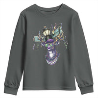 Funny Mardi Gras Mississippi Deer Youth Sweatshirt Biloxi Ocean Springs Carnival
