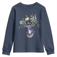 Funny Mardi Gras Mississippi Deer Youth Sweatshirt Biloxi Ocean Springs Carnival