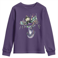 Funny Mardi Gras Mississippi Deer Youth Sweatshirt Biloxi Ocean Springs Carnival