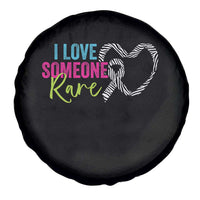 Rare Disease Awareness Spare Tire Cover I Love Someone Rare Zebra Ribbon