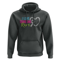 Rare Disease Awareness Hoodie I Love Someone Rare Zebra Ribbon