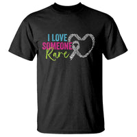 Rare Disease Awareness T Shirt I Love Someone Rare Zebra Ribbon