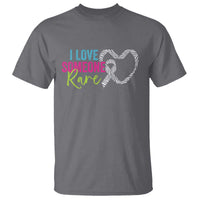 Rare Disease Awareness T Shirt I Love Someone Rare Zebra Ribbon