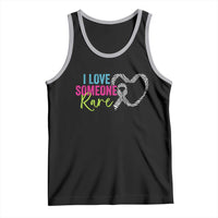 Rare Disease Awareness Tank Top I Love Someone Rare Zebra Ribbon