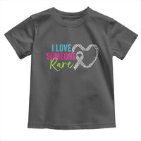 Rare Disease Awareness Toddler T Shirt I Love Someone Rare Zebra Ribbon
