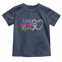 Rare Disease Awareness Toddler T Shirt I Love Someone Rare Zebra Ribbon