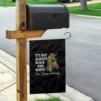 Rare Disease Awareness Garden Flag It Is Not Always Black And White Colorful Zebra