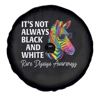 Rare Disease Awareness Spare Tire Cover It Is Not Always Black And White Colorful Zebra